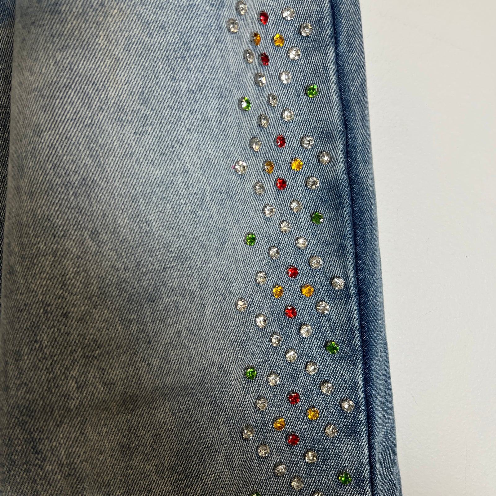 HMDD Lightwash Chimestone Denim Jeans Size 34