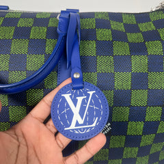 Louis Vuitton Blue/Green Damier Other Keepall Bandouliere 50