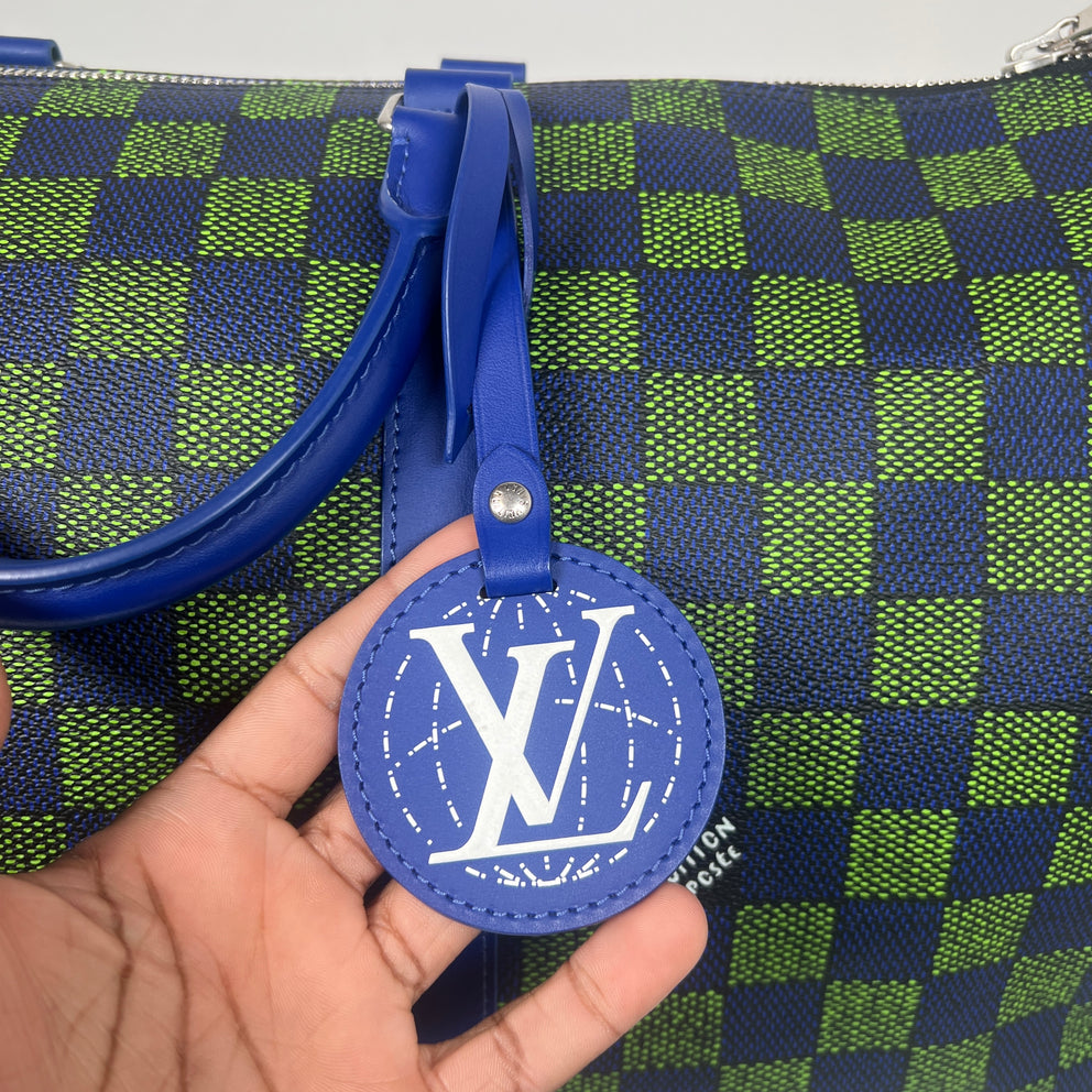Louis Vuitton Blue/Green Damier Other Keepall Bandouliere 50