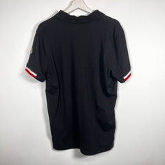 Moncler Black/Red Polo Size L