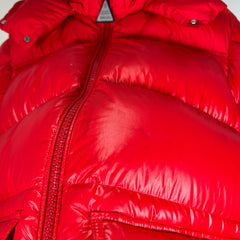 Moncler Red Maya Puffer Jacket Size 3