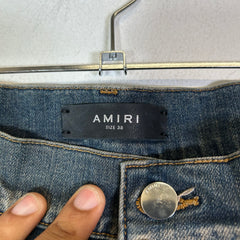 Amiri MX1 Mudwash Black Patch Jeans