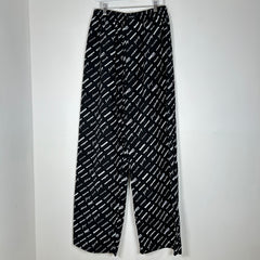 Balenciaga Multi Logo Wide Leg Track pants Size M