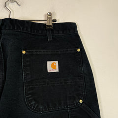 Carhartt Vintage Black Distressed Double Knee Carpenter Pants 002