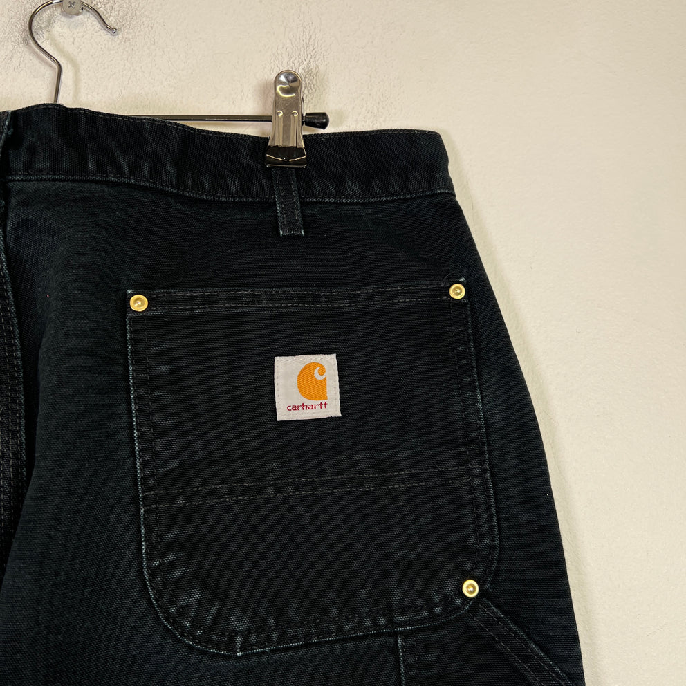 Carhartt Vintage Black Distressed Double Knee Carpenter Pants 002