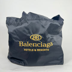 Balenciaga Black Hotel & Resorts Large Nylon Tote Bag