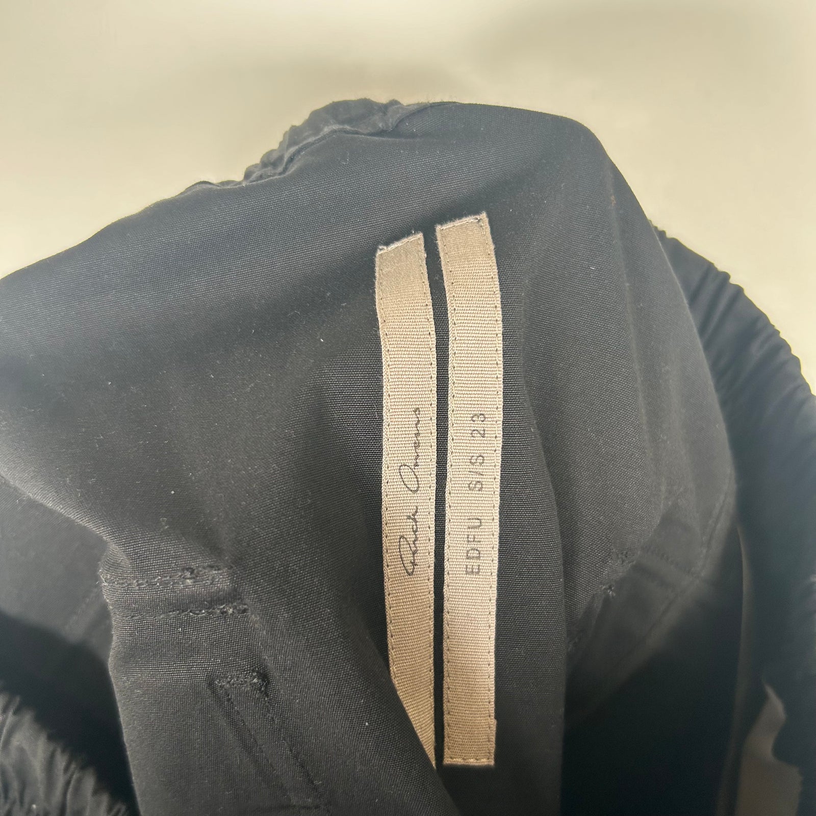 Rick Owens Black Gethsmane Cargos Size 46