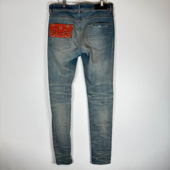 Amiri Orange Art Patch Jeans Size 32