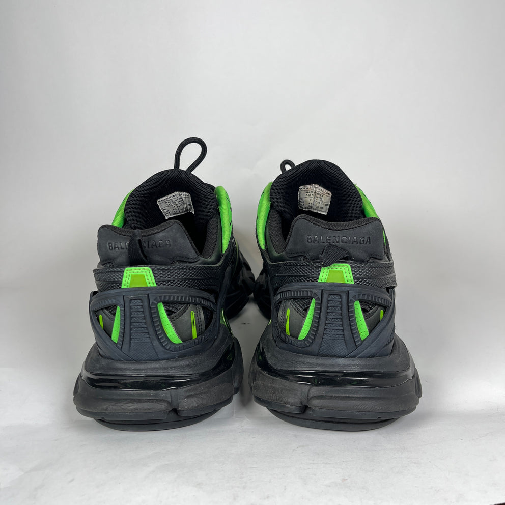 Balenciaga Black/Green Track 2 Sneaker Size 45
