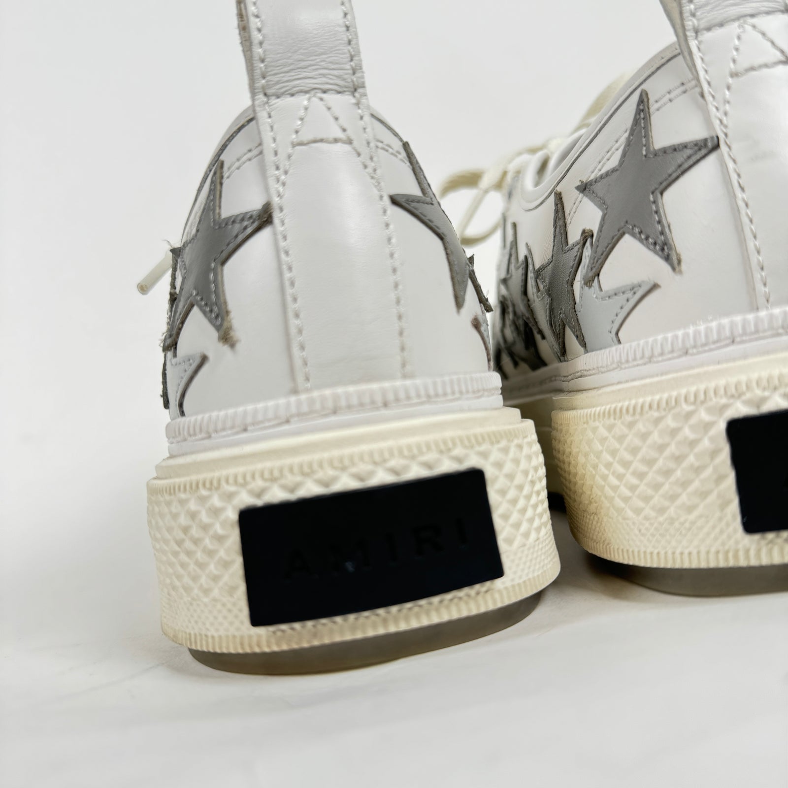 Amiri White/Grey Star Court Low Sneakers Size 42