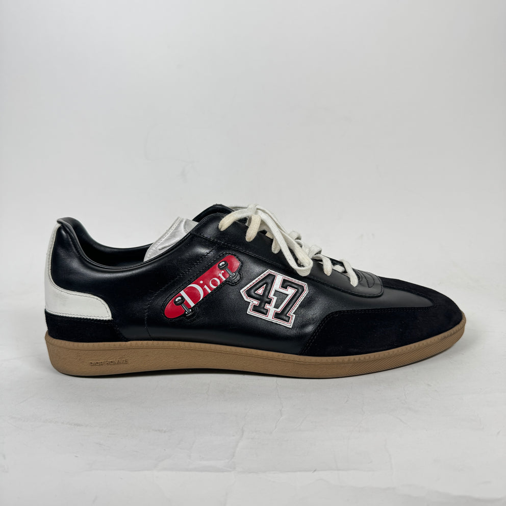Dior B01 Black/Gum Patch Logo Sneaker Size 46
