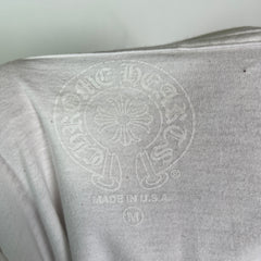 Chrome Hearts White Neck Logo Script Longsleeve Size M