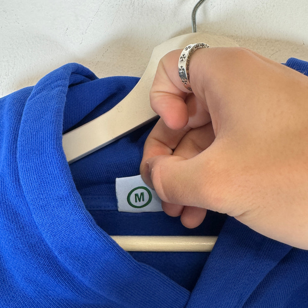 Hidden NY Blue/Cream Logo Hoodie Size M