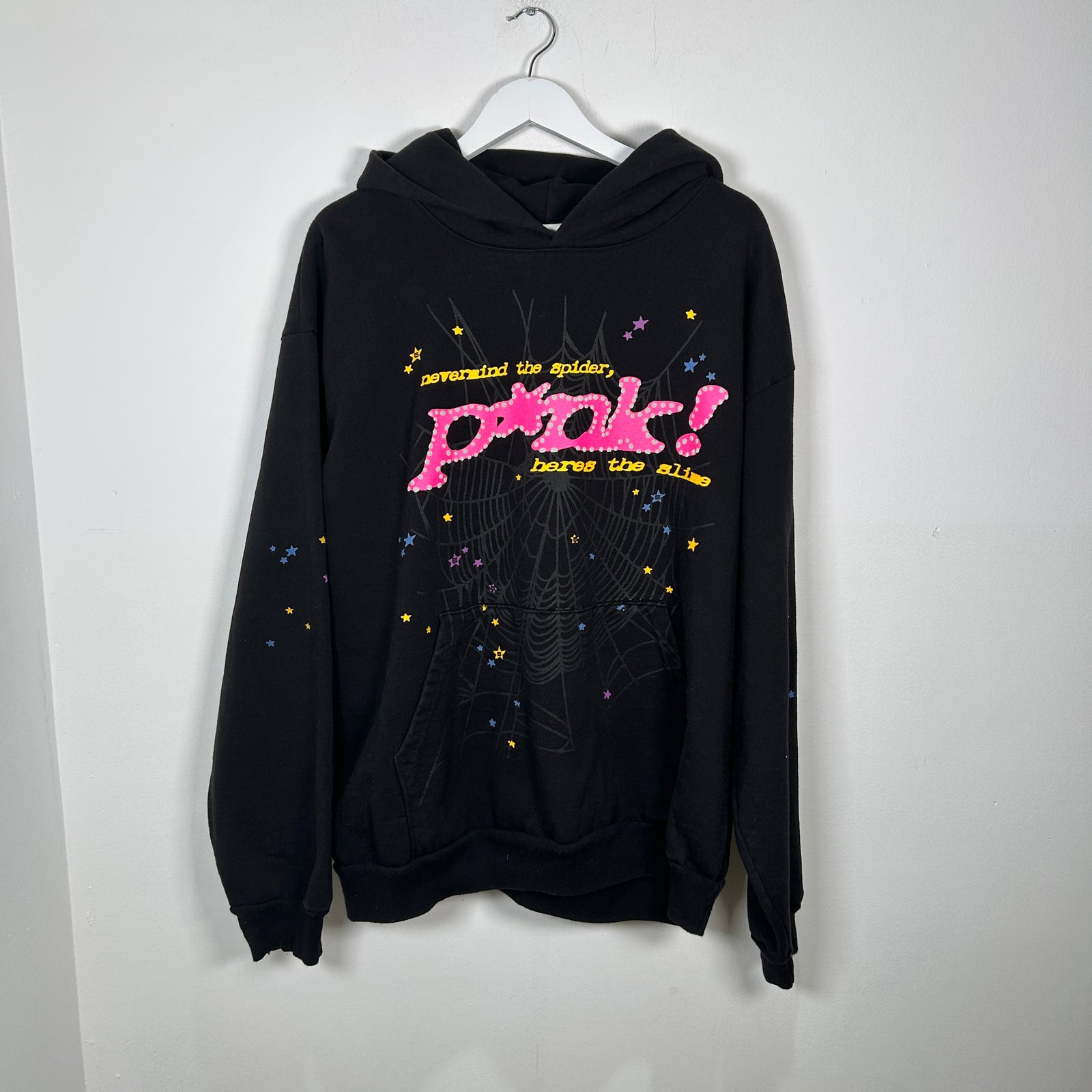 SP5DER Pink Hoodie Size XL
