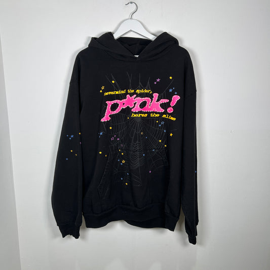 SP5DER Pink Hoodie Size XL