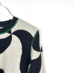 Bottega Veneta Wool Knit Contrast Stitching Sweater