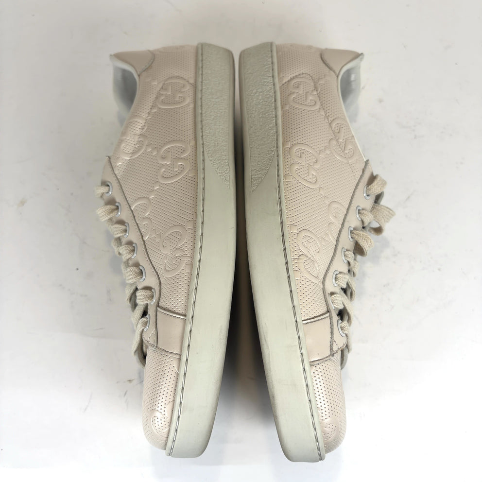 Gucci Ace 'GG' Embossed Lowtop Sneakers