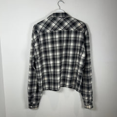 Science Projects Cropped Flannel Shirt