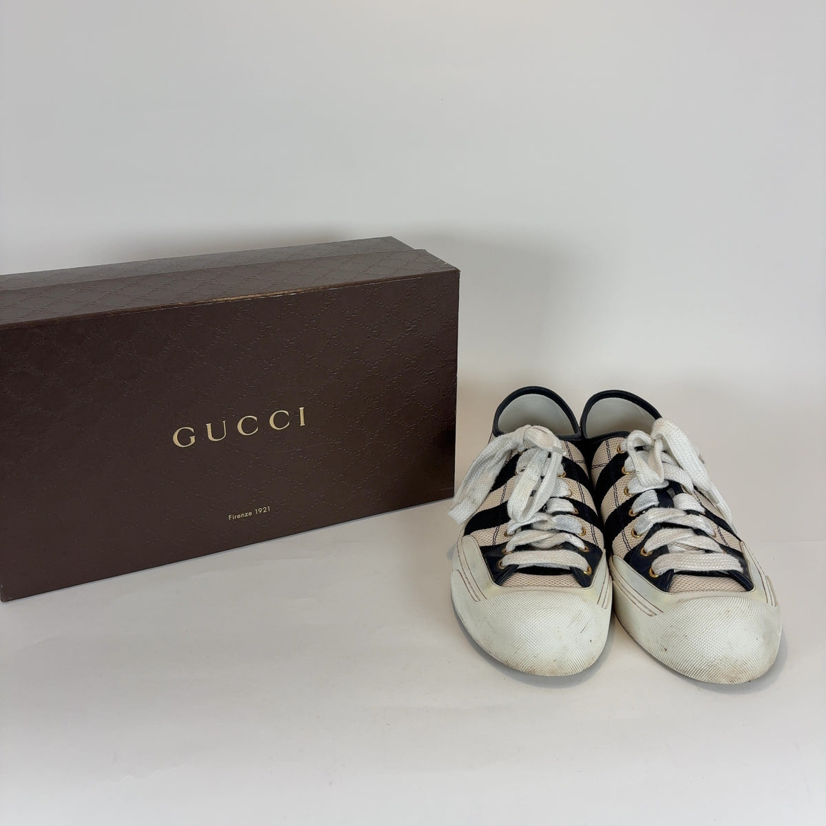Gucci Zac Stripped Lowtop Sneakers