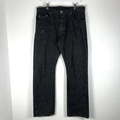 Chrome Hearts Star Patch Raw Denim Jeans