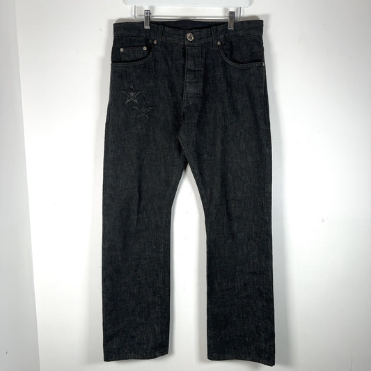 Chrome Hearts Star Patch Raw Denim Jeans