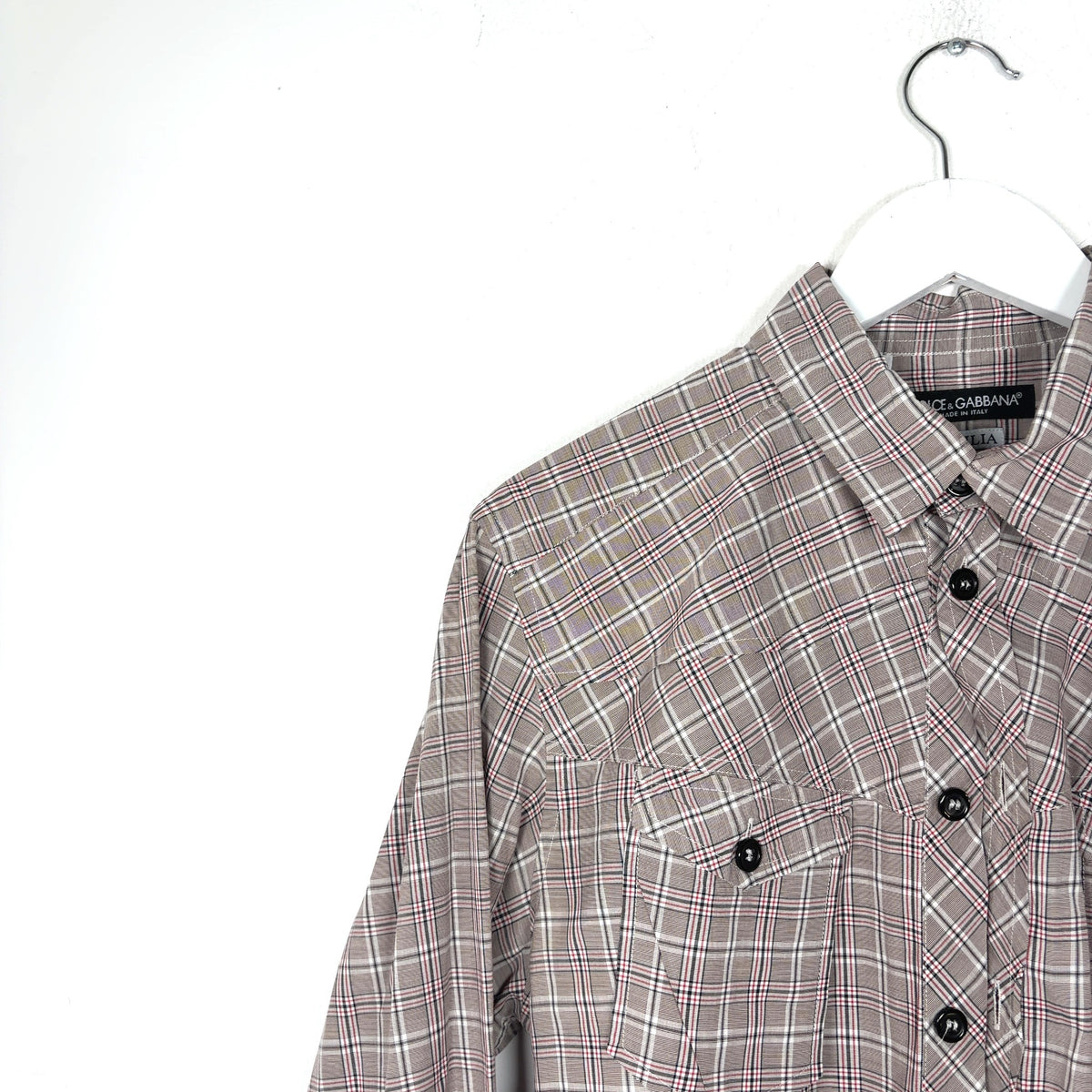 Dolce & Gabbana Tartan Plaid Button-Up Shirt