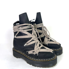 Rick Owens x Dr Martens 1460 Megalace Quad Sole Boots