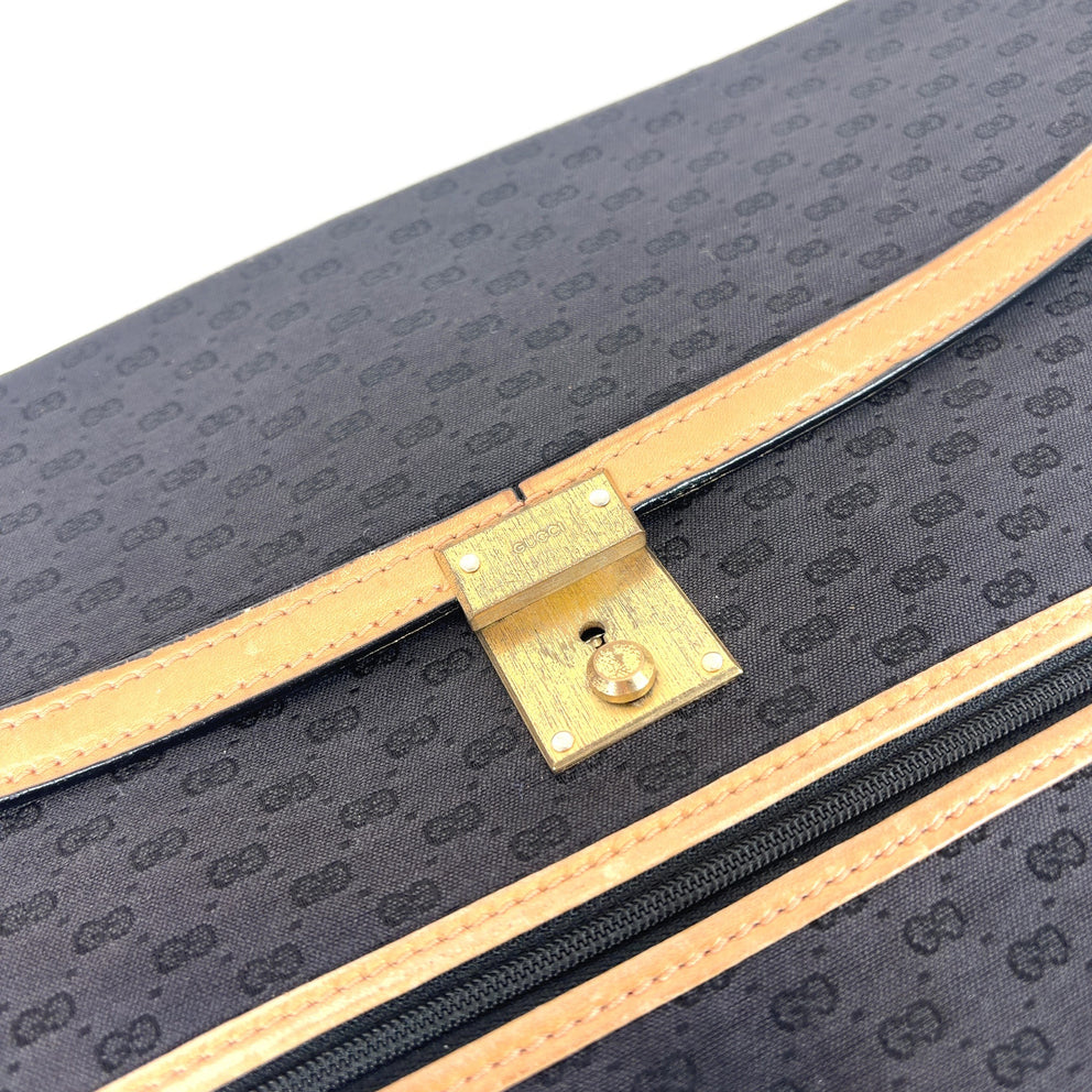 Gucci Vintage Micro Mongram Laptop Clutch