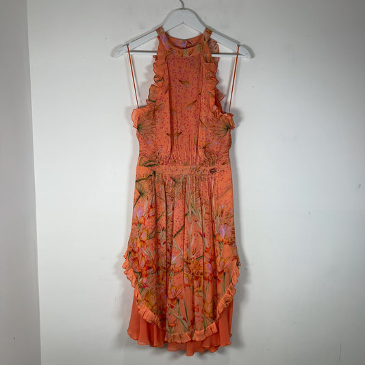 Class Robert Cavalli Flower Petal Ruffle Dress