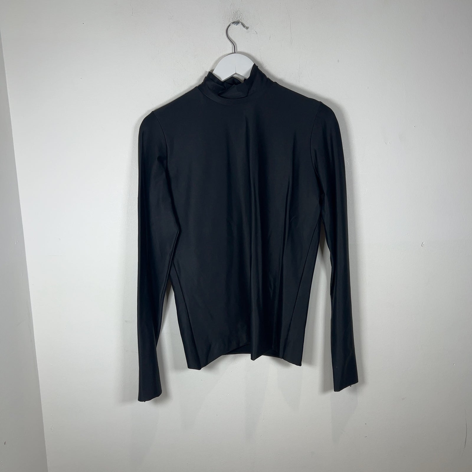 Jean Paul Gaultier Body Con Satin Turtleneck Longsleeve