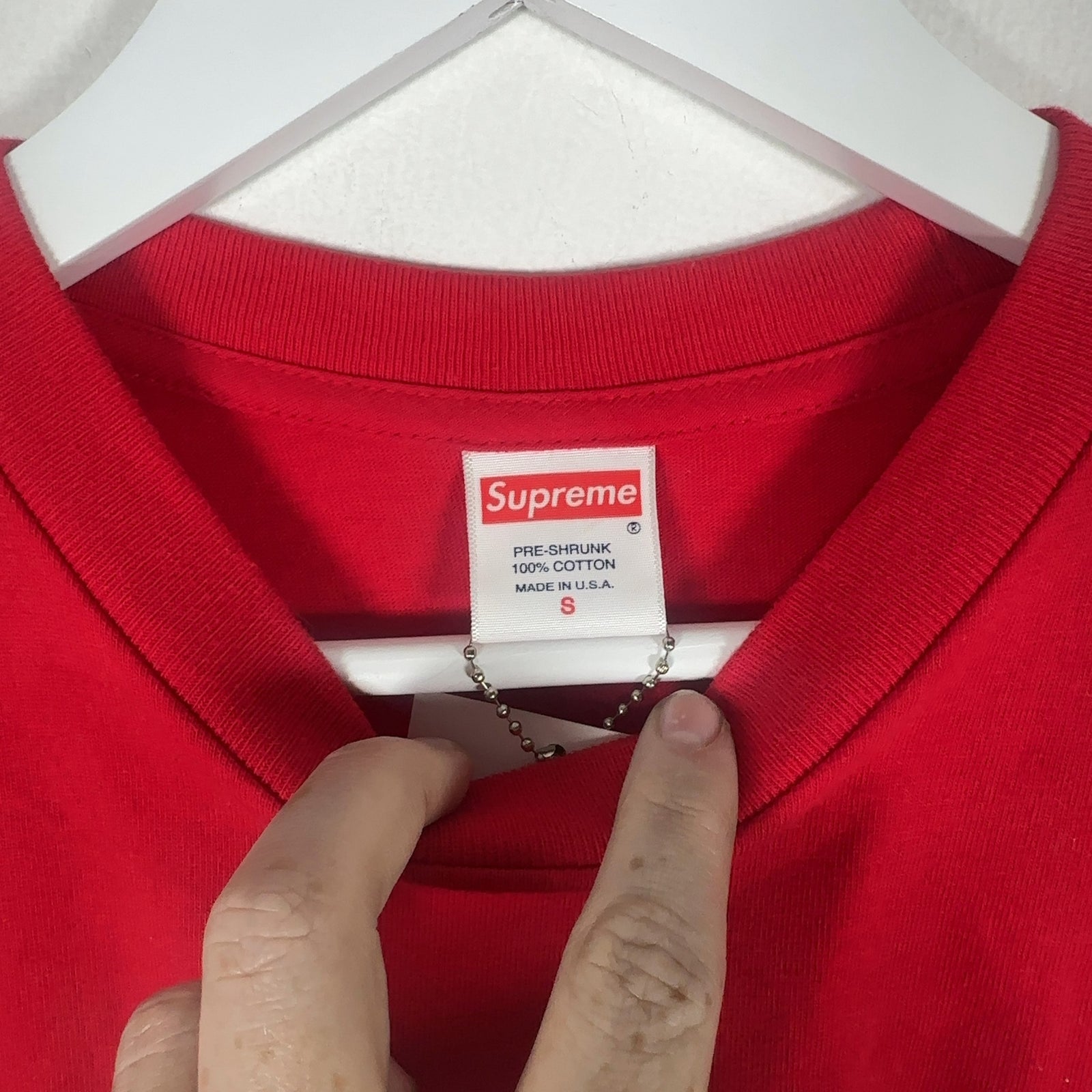 Supreme Red Camo Box Logo T-Shirt Size S