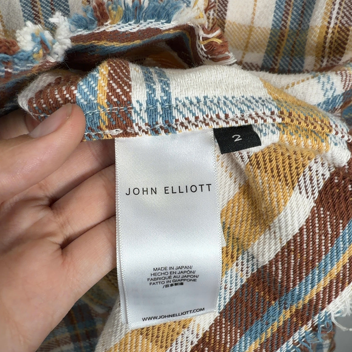 John Elliott Flannel Button Up Shirt