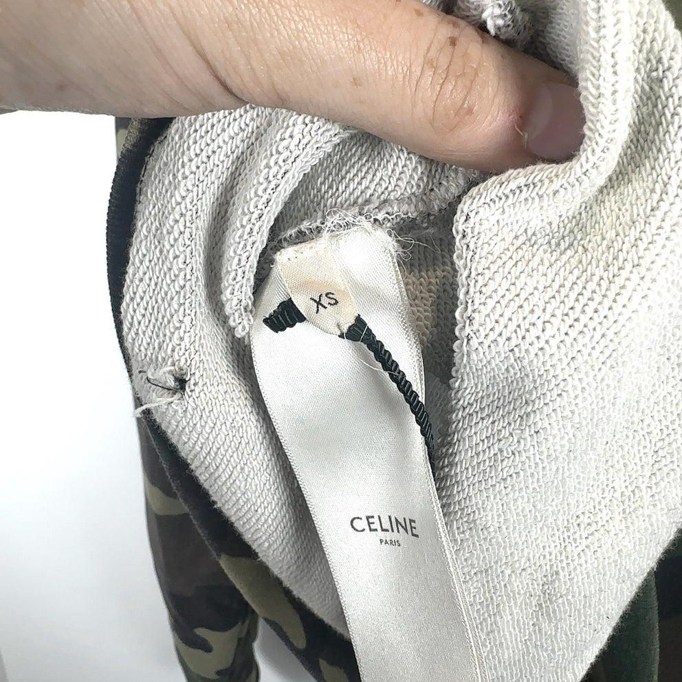 Celine Army Camo Logo Hoodie