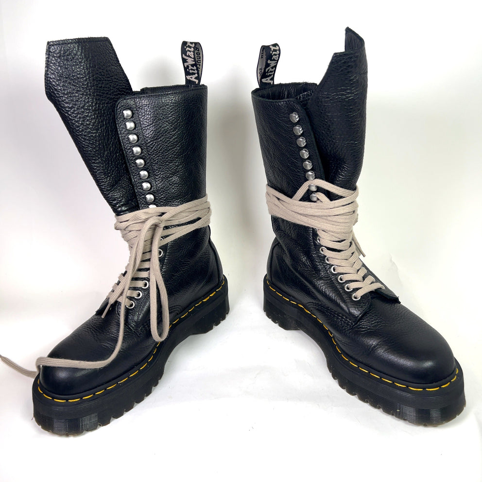 Rick Owens x Dr Martens 1918 Leather Platform Boots