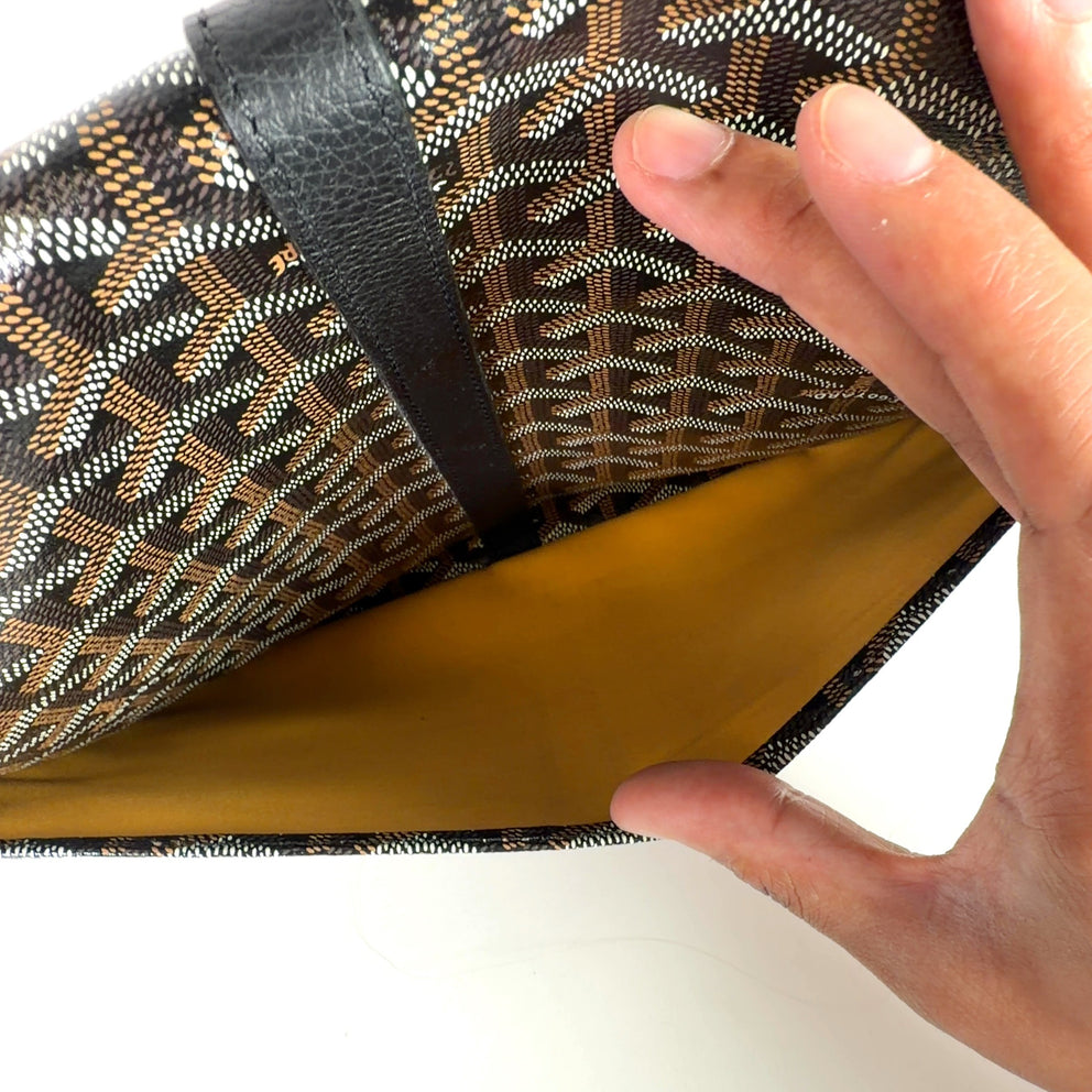 Goyard Black Belvedere II MM Messenger Bag