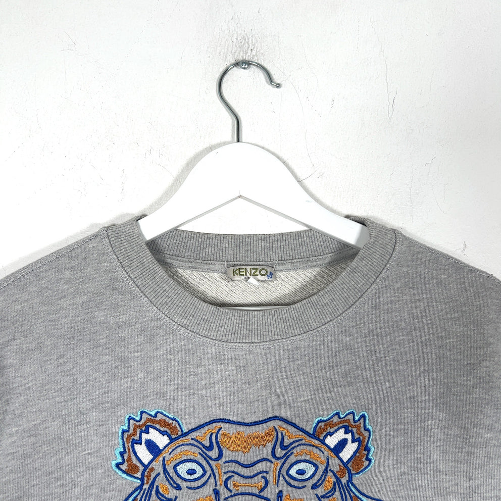 Kenzo Embroidered Tiger Head Logo Crewneck