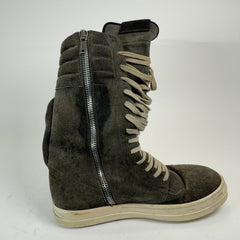 Rick Owens Dust Suede Cargobasket Sneakers
