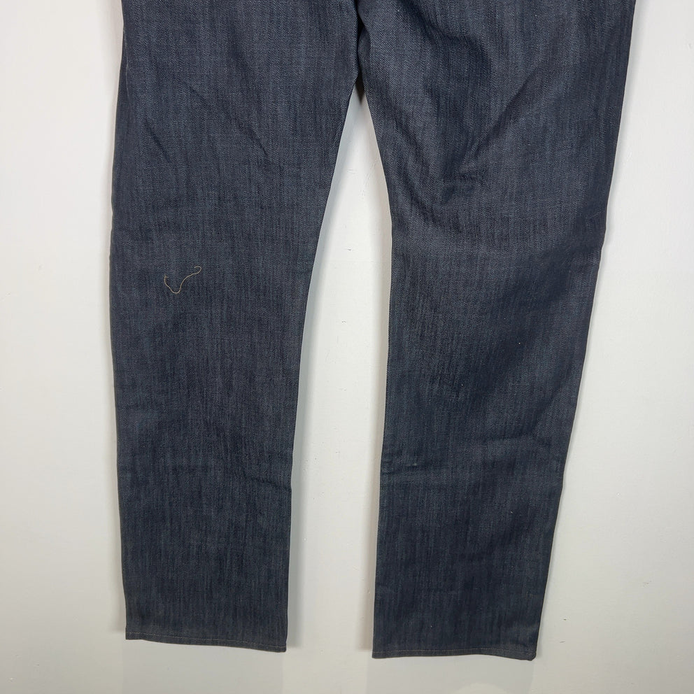 Burberry Dark Washed Wide Slim Leg Denim Jeans