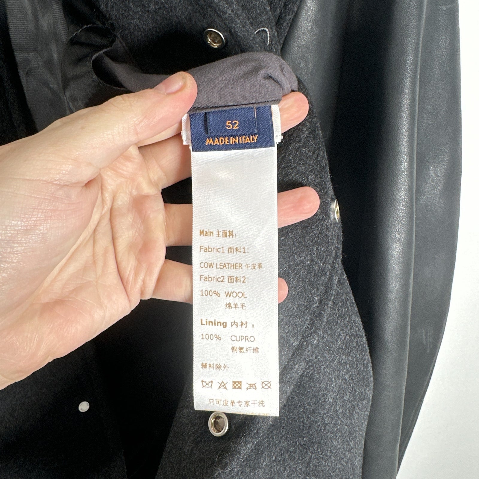 Louis Vuitton Wool Emboriderd Logo Varsity Jacket Size 52