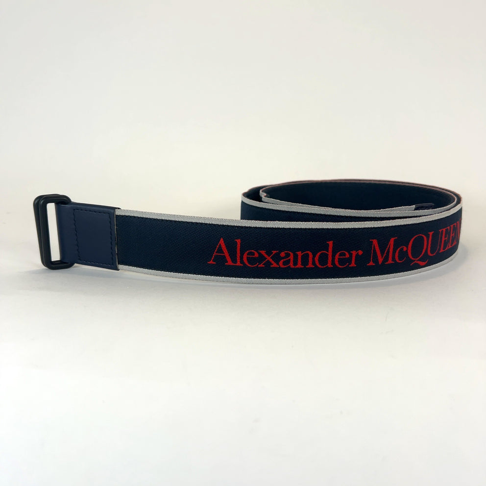 Alexander McQueen Logo Double Buckle Belt