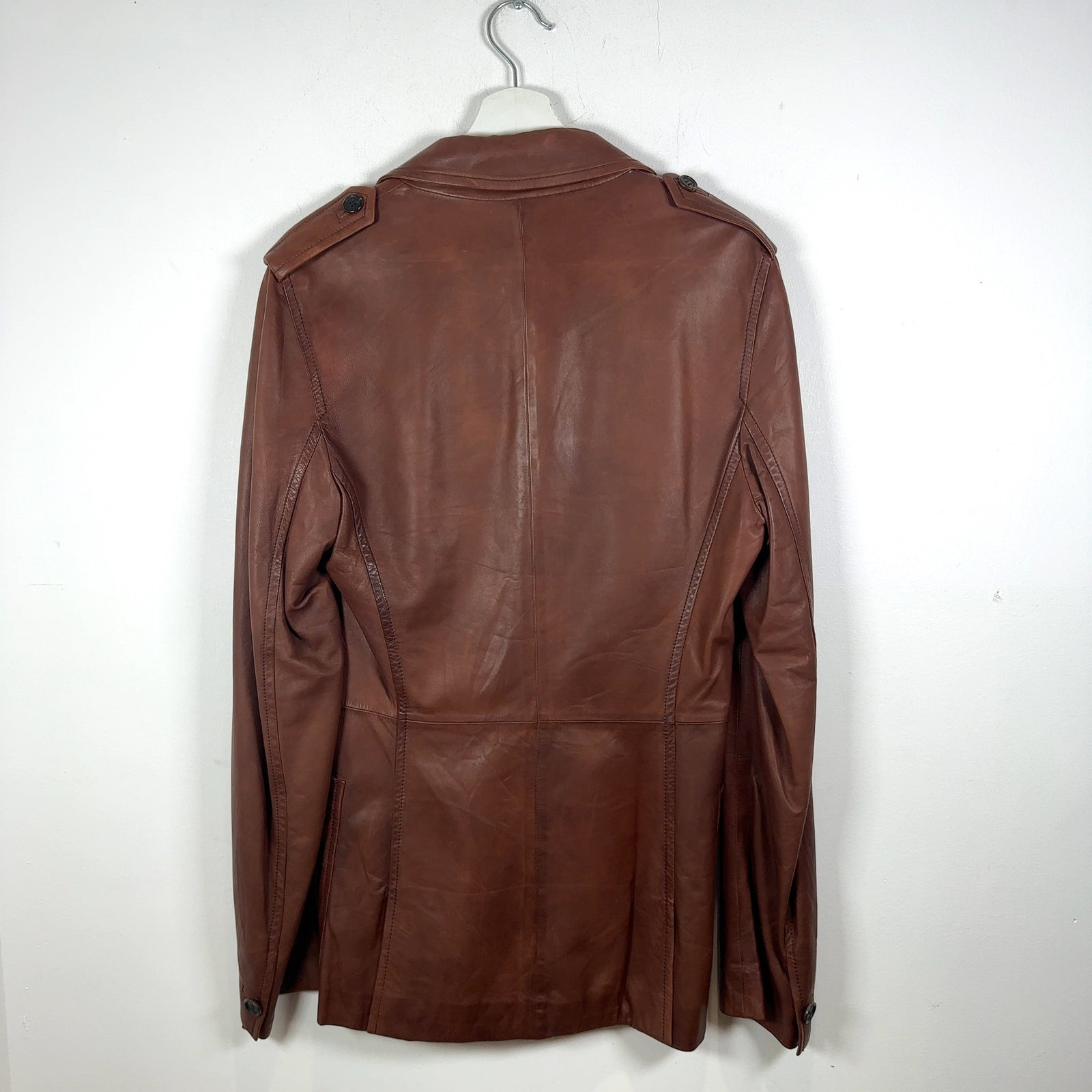 Miu Miu Leather Blazer Jacket