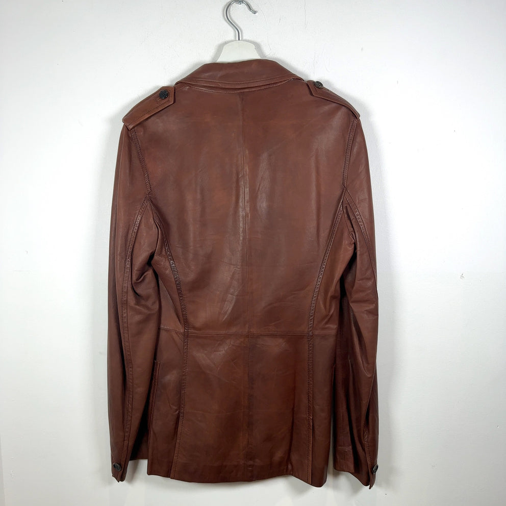 Miu Miu Leather Blazer Jacket