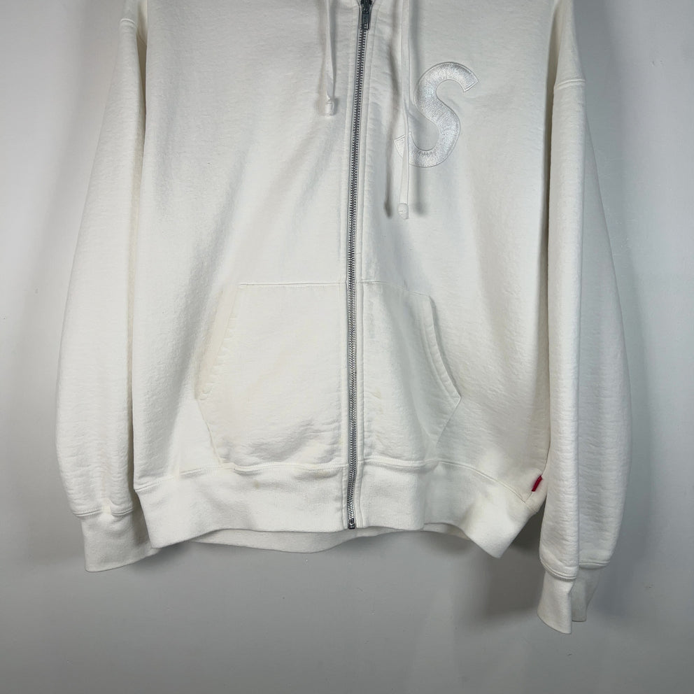 Supreme Embroidered 'S' Zip-Up Hoodie