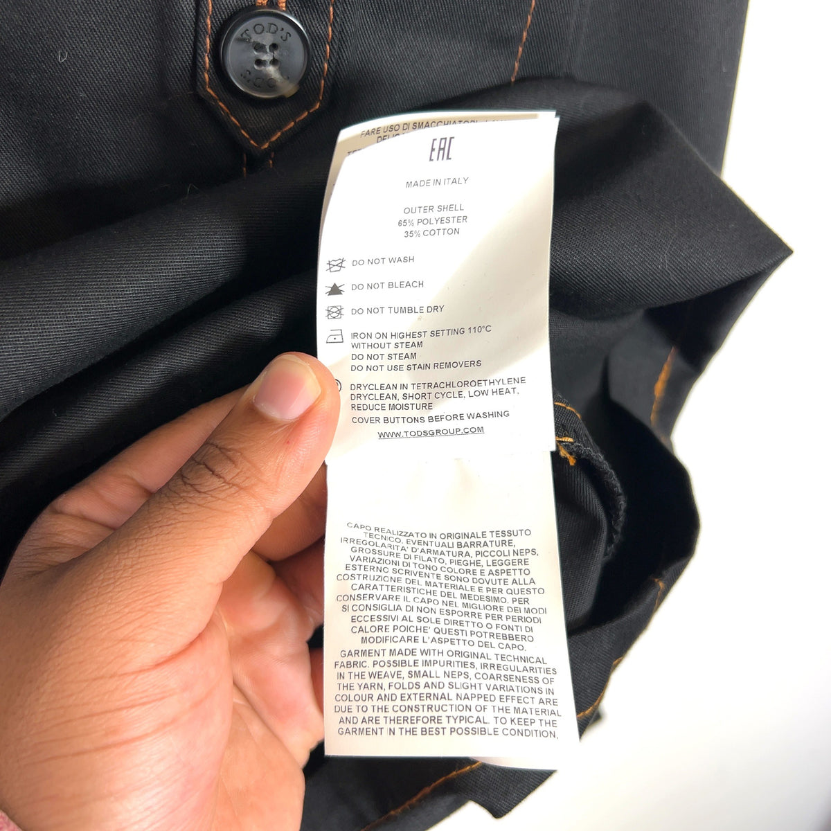 Tods Contrast Stich Utility Shirt