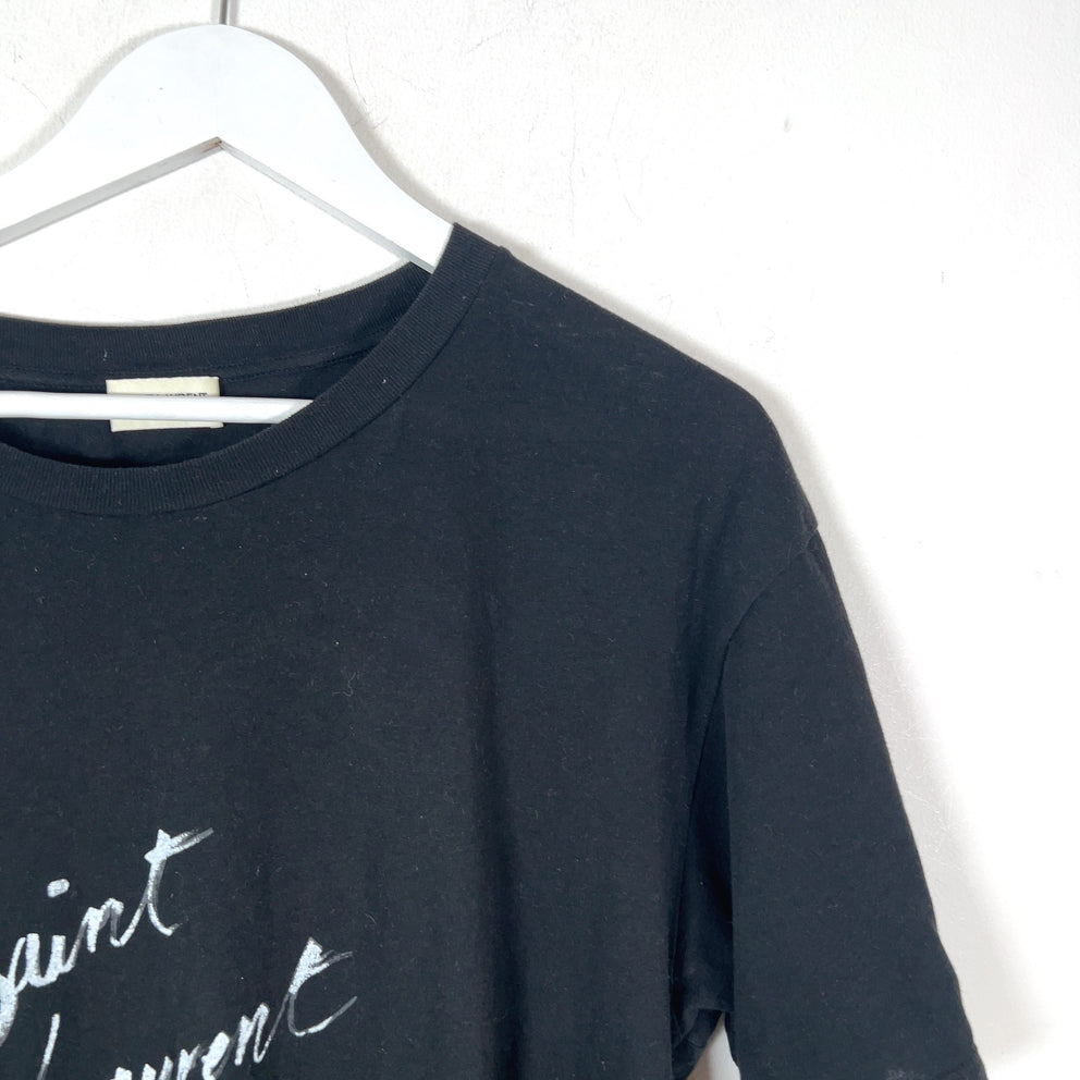 Saint Laurent Scribble Graphic Logo T-Shirt
