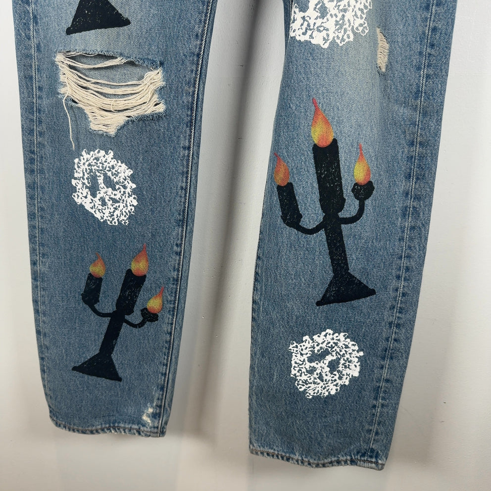 Denim Tears x Virgil Abloh 'Message in a Tear' Levis 501 Jeans