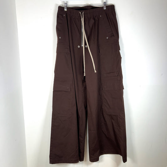 Rick Owens SS26 Hollywood 'Mahogany' Double Bela Cargo Pants