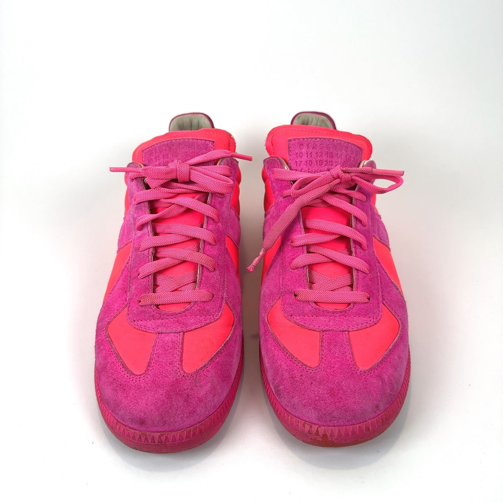 Maison Margiela Pink 'GAT' Low-top Sneakers