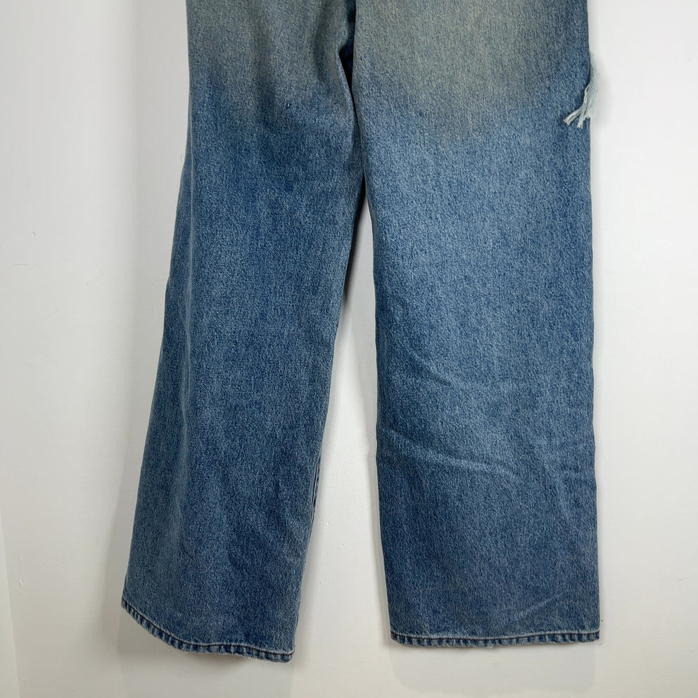 Satoshi Nakamoto 'Bressed To Be Stressed' Distressed Cash Jeans