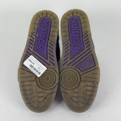 Louis Vuitton Purple Suede Trainer Hightop Sneakers